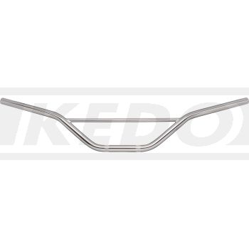 Replica-Handlebar, chrome plated, OEM-Style, high version, OEM reference # 1E6-26111-00, size approx. (W:H:D) 850x202x76mm