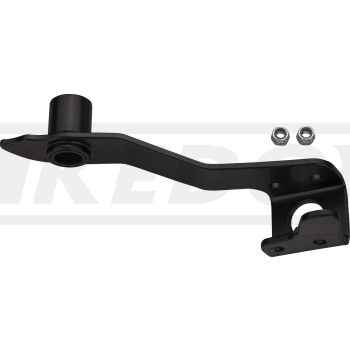 Kettenspanner-Arm Edelstahl, schwarz kunststoffbeschichtet (Lochabstand 19mm, passender Schleifblock siehe Art. 21112)