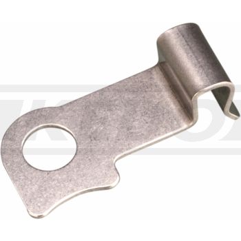 Cable Guide, for breaker contact cable (mounting on oil hose connection at engine center), stainless steel, 1 pc.