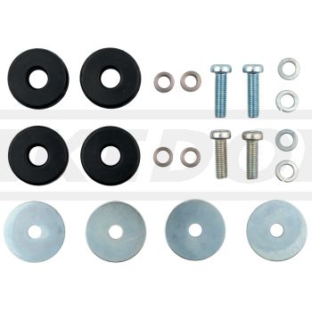 Befestigungs-Set 20tlg. komplett für OEM XT500-Kettenschutz Art. 10149RP (Gummis, Buchsen, Schrauben, Scheiben)