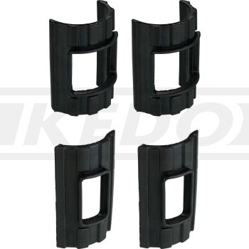 Rubber Set for Headlamp Bracket, complete inside/outside, right/left, 4 pieces (for OEM headlamp brackets), OEM Reference # 1N5-23138-00, 1H5-23137-00