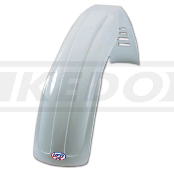 Front Fender Vintage 'Cross', White (with Venting)