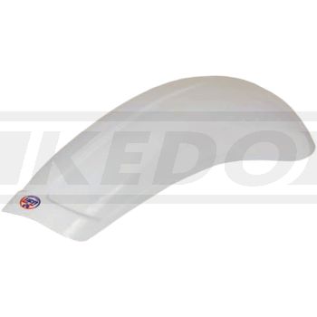 Rear Fender UFO Vintage 'Cross', White, size (max.) 195x590mm