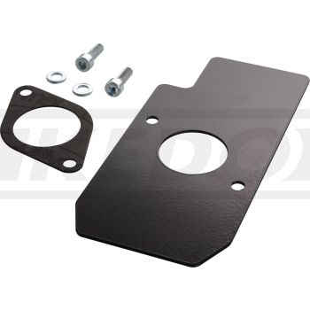 Carburettor Heat Protection Set, aluminium black coated