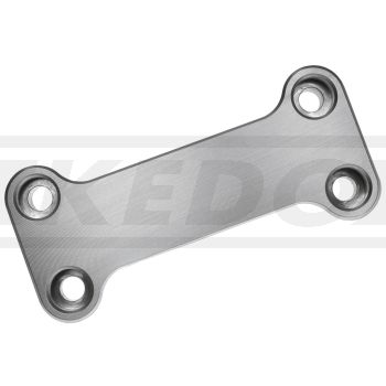 Handlebar Clamp Billet Aluminium, Plain Surface