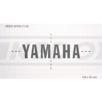 Stencil 12,5x3cm 'YAMAHA'-Logo, 1 Piece