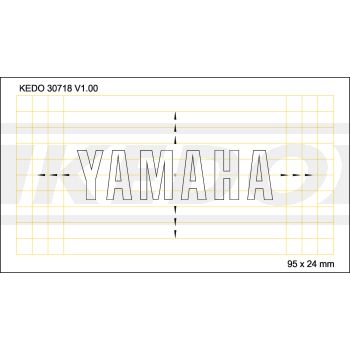 Schablone 95x24mm 'YAMAHA'-Schriftzug, 1 Stück
