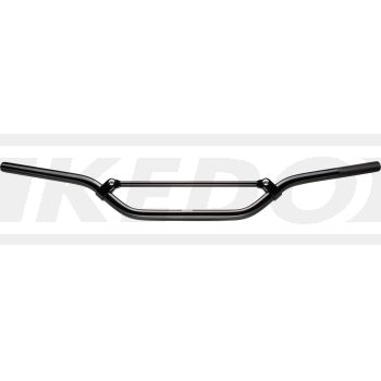 Aluminium Handlebar 'Enduro', high type, severe offset, (screwed-on strut), black, (W:H:D) 800x162x117mm