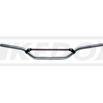 Aluminium Handlebar 'Enduro', High Type, Severe Offset, (Screwed-On Strut), Titanium Coloured, (W:H:D) 800x162x117mm