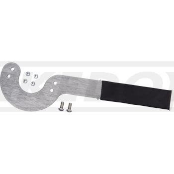 Flywheel tool for Powerdynamo item 31348 and 31349, stainless steel, rubberized handle