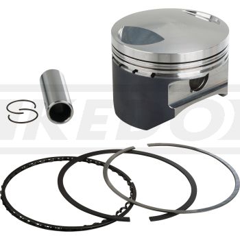 Kit piston KEDO »Made by ATHENA« 87.00mm / 9:1, complet avec segments, axe et clips. Traitement de surface anti-friction PTFE