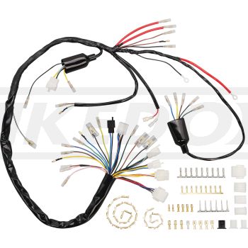 Replica wiring loom KEDO PLUS, crimped internal connections, incl. matching connectors set (allows original connection on vehicle side if modified)