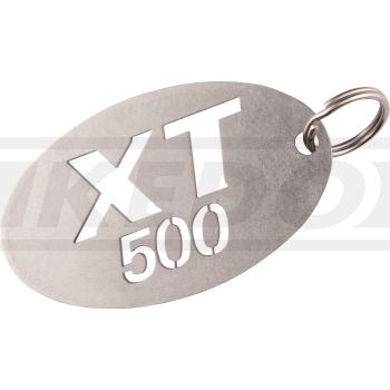 Porte clés avec logo XT500, inox