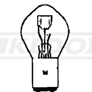 Ampoule Bilux 6V 35/35W BA20D (attention: culot BA20D à 2 ergots!)