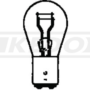 12V Kugel-Glühlampe Rück-/Stopplicht 21/5W BAY15D