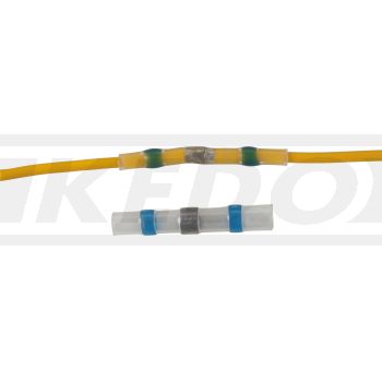 Kabel-Lötverbinder für 2-4qmm Kabel, Stoßverbinder inkl. Lötzinn, der beim Erhitzen verlötet und abdichtet wie ein Schrumpfschlauch