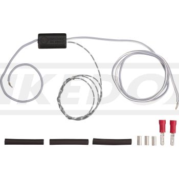 Flasher Relay, Electronical, Load-Independant, 2-Pole + Additional Connector for Pilot Light