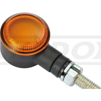 Daytona LED-Indicator D-Light SOL, metal housing dim. approx. LxWxH 47x25x30mm, orange glass, e-approved, M8 thread, 1 pair, 12V