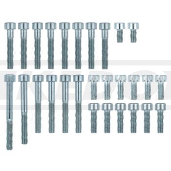 M6-Innensechskant-Schrauben-Set Motor- gehäuse (M6-Schrauben zum Zusammenbau von Kurbelgehäuse, Öllabyrinth, Ölwanne, Kabelführung, Ölleitung)