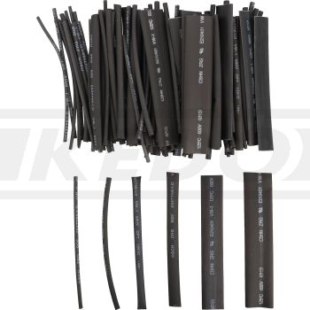 Shrink Tubing Refill Assortment, 100 pieces, black/grey, shrink ratio 2:1 for assortment box Art. 42024