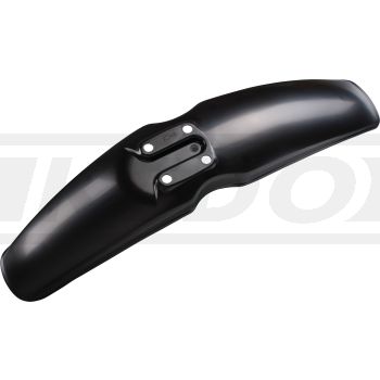 Replica Front Fender, black (with OEM mounting holes)