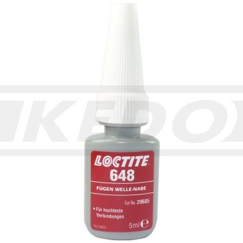 Loctite Bushing and Bearing Cement, Type 648, 5ml