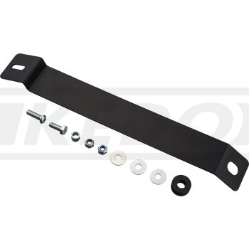 License Plate Strut, stainless steel, black, suitable for item 50089 Mini License Plate Bracket, incl. mounting material