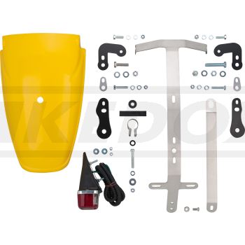 Heckumbau TT-Style komplett inkl. TT500- Kotflügel 'Competition Yellow', Rücklicht, Blinkerhalter und Kennzeichenträger (Art. 50097 empfohlen)