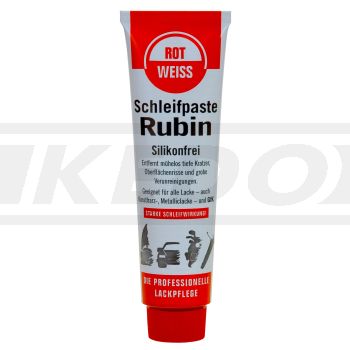 ROT-WEISS Schleifpaste Rubin, 100ml (entfernt tiefe Kratzer, Oberflächen- risse, hinterlässt feine Kratzer --></picture> benötigt Nachbehandlung mit 50278/50266)