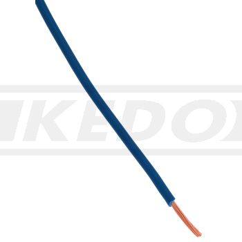 Cable électrique, 1 mètre 0.75mm², bleu