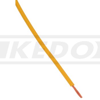 Cable électrique, 1 mètre 0.75mm², jaune