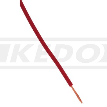 Cable électrique, 1 mètre 0.75mm², rouge