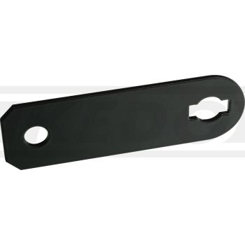 Replica horn bracket, stainless steel, black powder coated, suitable for horns with rubber bearing (see items 41549 (6V) resp. 41253/41013/41080 (12V))