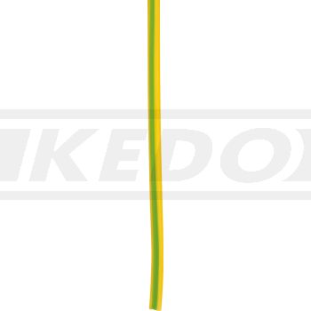 CABLE, 1 meter 0.75qmm yellow-green (yellow cable with green line)