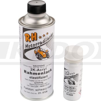 Two-Component Frame Paint Black/ Matt, 375ml incl. Hardener