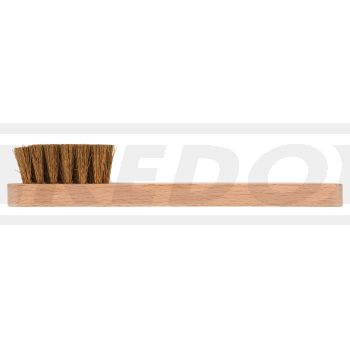 Zündkerzenbürste, Messing gewellt 0,20mm , mit Holzgriff ca. 15 cm