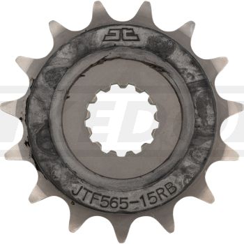 15T Front Sprocket, double rubberized for noise reduction