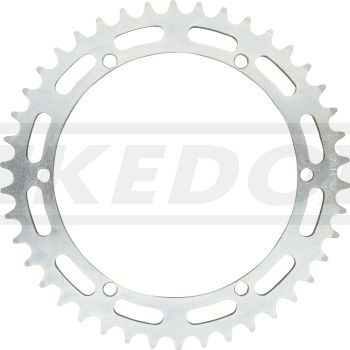 42T Replica Rear Sprocket, steel, with genuine XT500 look, suitable for 520 type chain