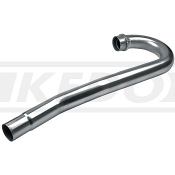 Big Bore Header Pipe, stainless steel, brushed surface, diameter 44/41.5mm, incl. HD-flange