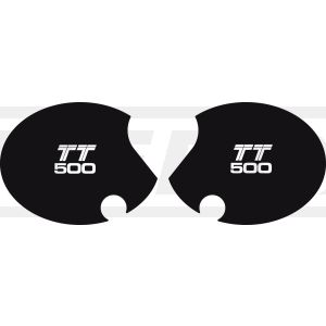 Side Cover Decal Set 'TT500', 1 Pair Right & Left, Lettering TT500 US model '80