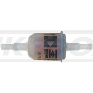 Fuel Filter 'Maxi', fits 6-8mm Fuel Line, with Paper Filter Element (transparent Plastic Casing)