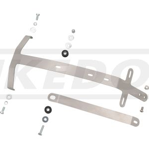 TT License Plate Bracket, stainless steel, incl. mounting material (extensions: number plate tray item. 50149, turn signal bracket item 63003)
