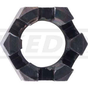 Nut for Side Stand, M10x1.25 Crown Nut, Suitable for Cotter Pin