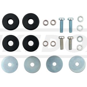 Mounting Kit for OEM XT500 Chain Guard Item 10149RP, 20 Pieces, Complete (Rubbers, Bushings, Screws, Washers)