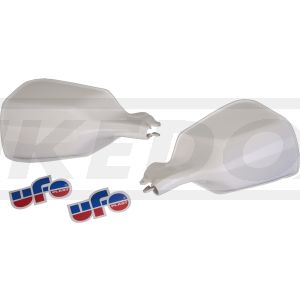 Vintage Handprotektor 'Trommelbremse', weiß, 1 Paar (UFO)