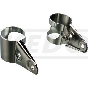 Replika-Lampenhalter TT500 ohne Gummidäm 1 Paar, verchromt, benötigt 2x Art. 33036, OEM-Vergleichsnummer 1K7-84118-60-33