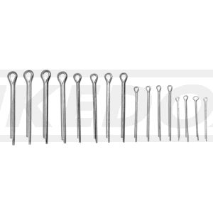 KEDO Cotter Pin Set, zinc-plated (16 Pieces)