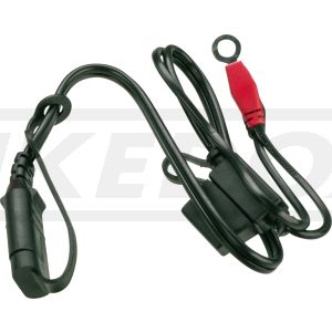 Fahrzeugadapter für Batterie-Ladegerät Art. 40456, zum festen Verbauen im Fahrzeug, Kabellänge ca. 60cm, mit Sicherung