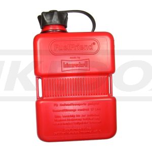 1L Jerry Can Hünersdorff 'Fuelfriend', red, suitable for petrol/oil, fastening straps for tension belts, dim. incl. cap: 210x121x67mm