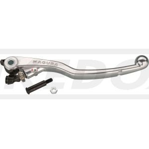 Clutch Lever, silver, length 163mm, with lever adjustment, for Hymec from ca. 2012, compare with article 40654